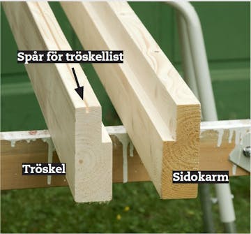 Bygga dörrkarm till gammal dörr Bygga dörrkarm till gammal dörr